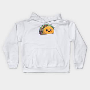 Cute Taco Cartoon Kids Hoodie